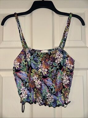 Hippie Rose floral crop top